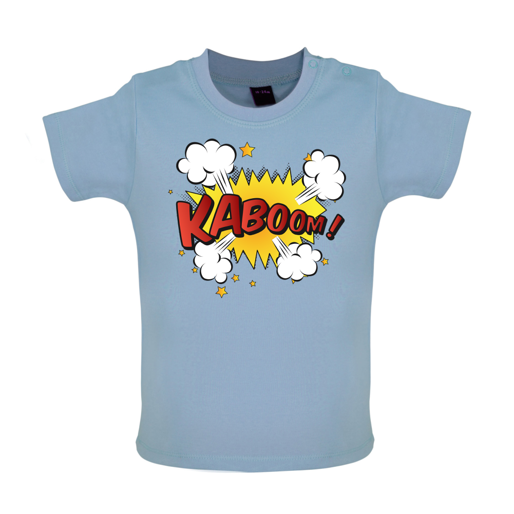 Kaboom! Word Art Baby T Shirt