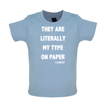 Literally My Type On Paper Baby T Shirt