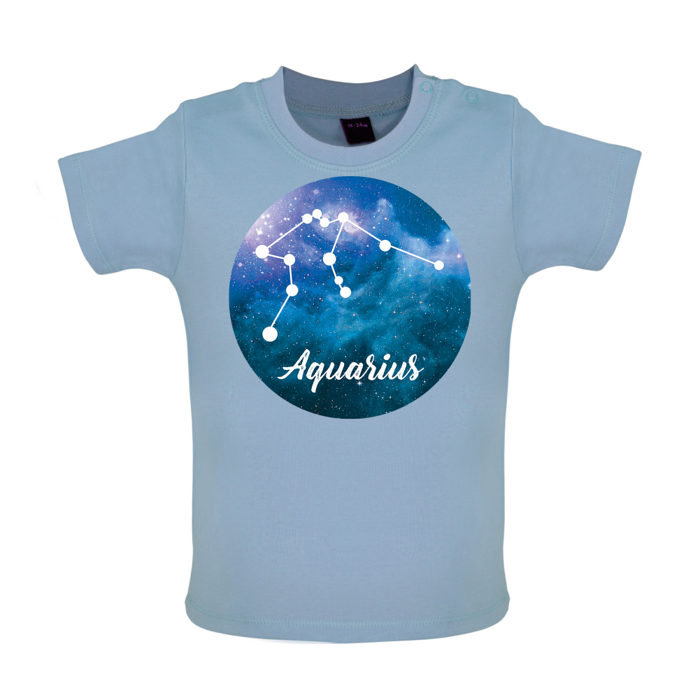 Aquarias Sign Baby T Shirt