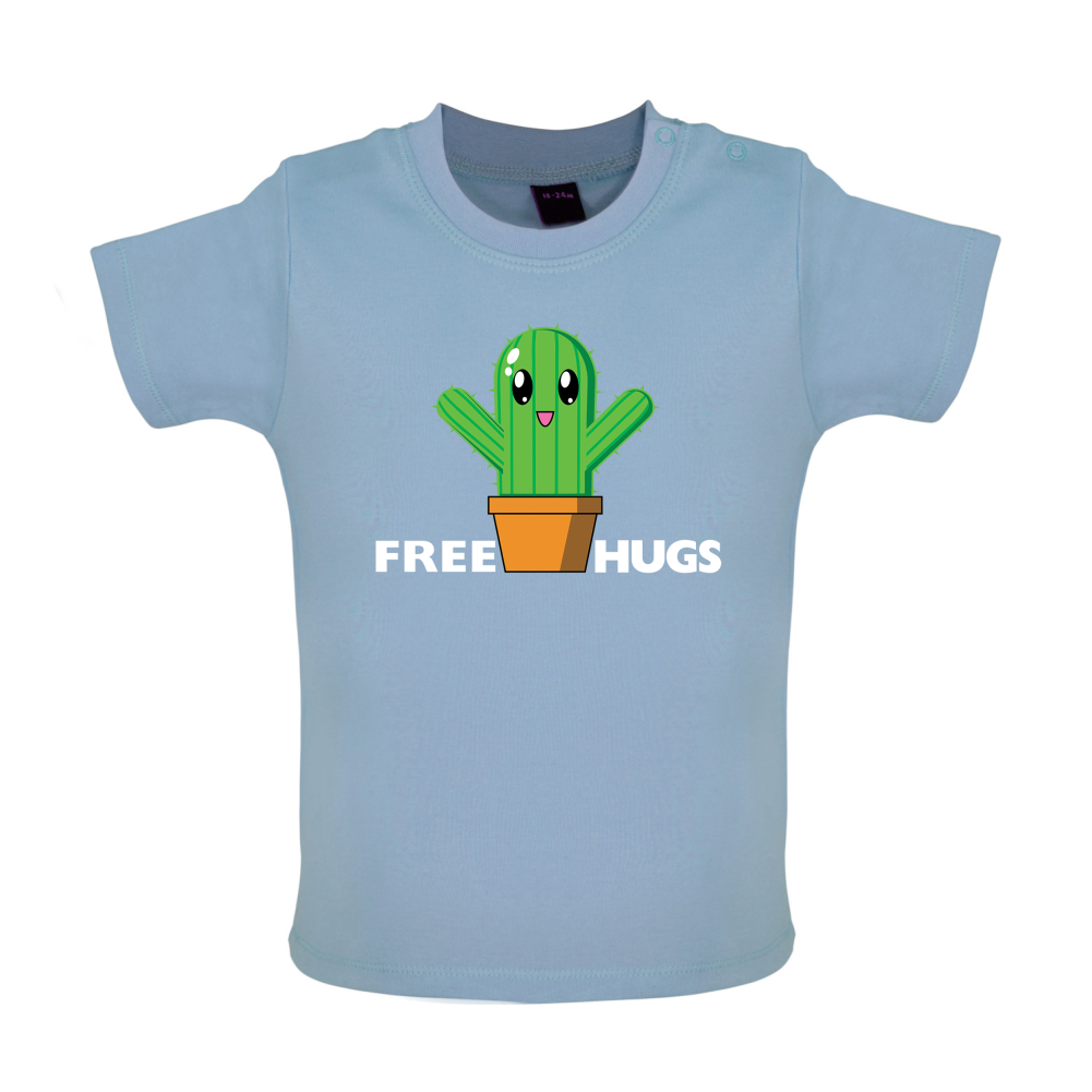 Free Cactus Hugs Baby T Shirt