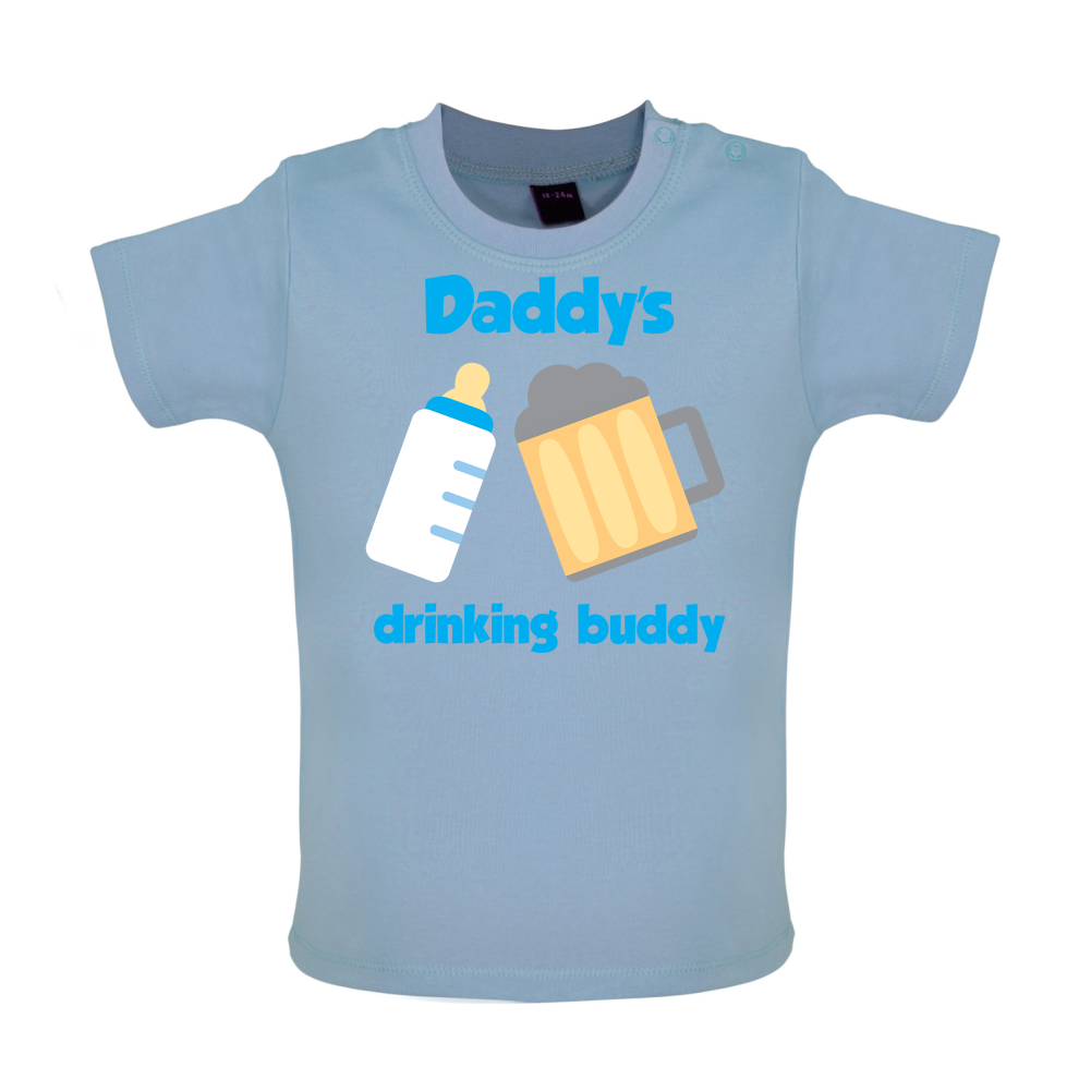 Daddy's Drinking Buddy Baby T Shirt