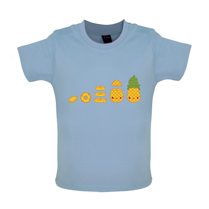Evolution Of Pineapple Baby T Shirt