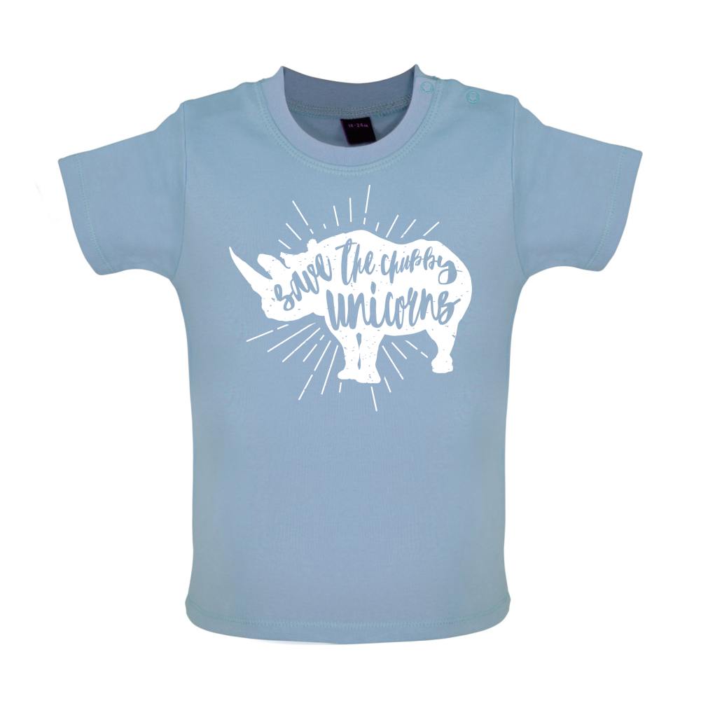 Chubby Unicorns Baby T Shirt