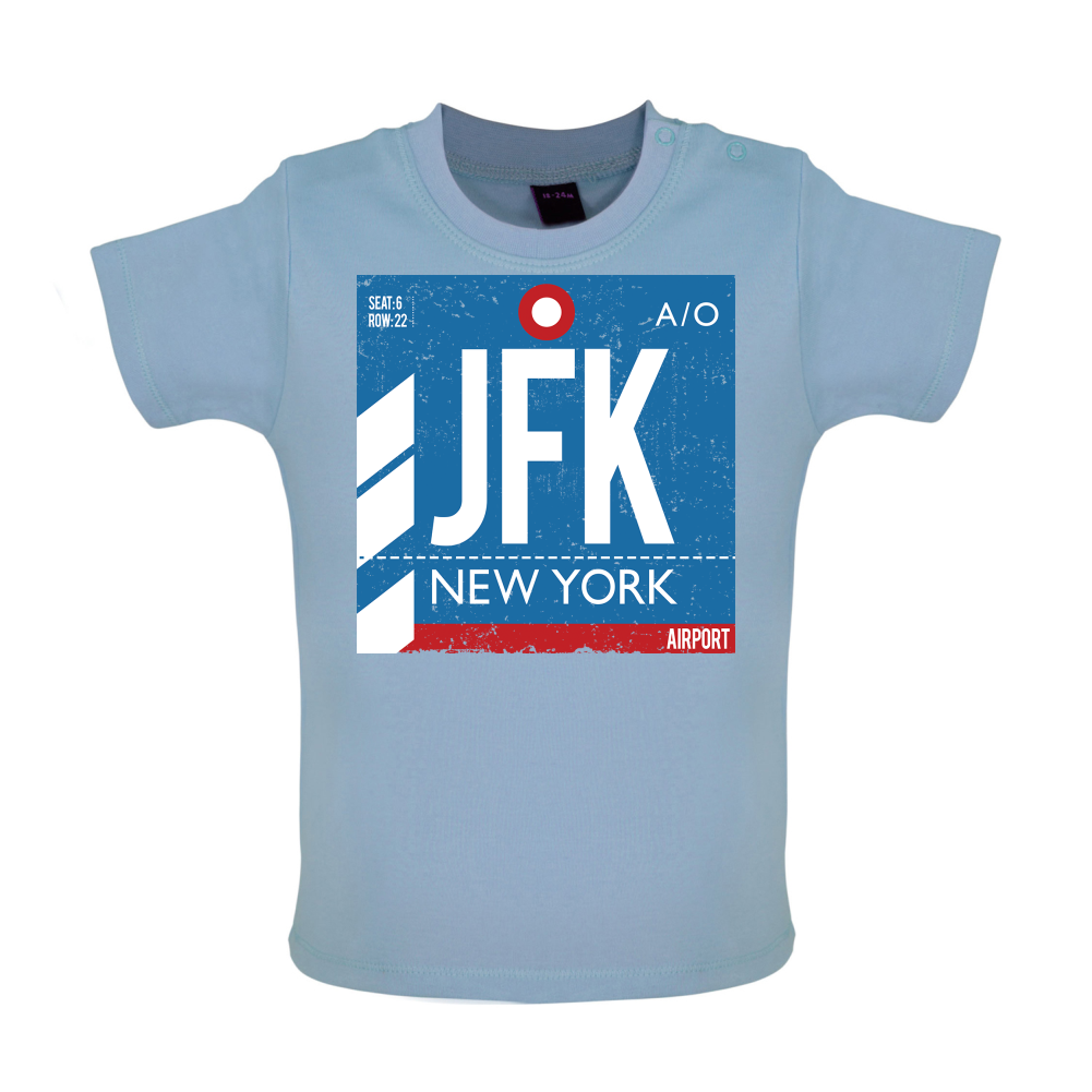 New York Airport Baby T Shirt