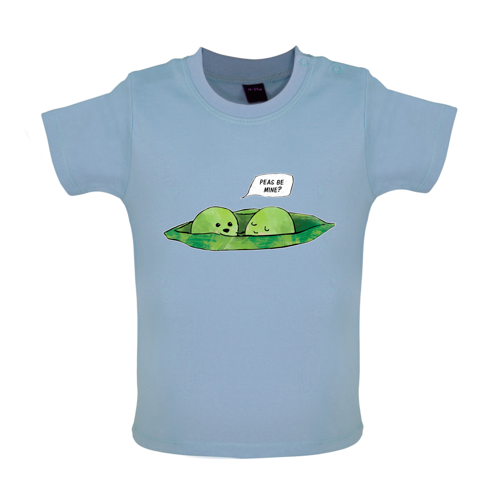 Peas Be Mine Baby T Shirt