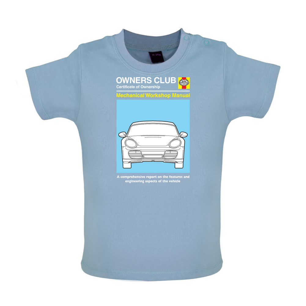 Car Owners Manual 987 Baby T Shirt