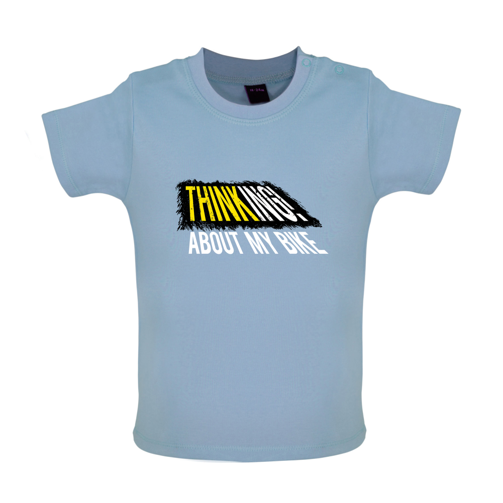 Thinking About My Bike Baby T Shirt