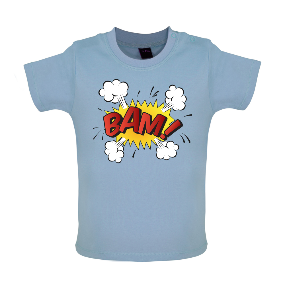 Bam! Word Art Baby T Shirt