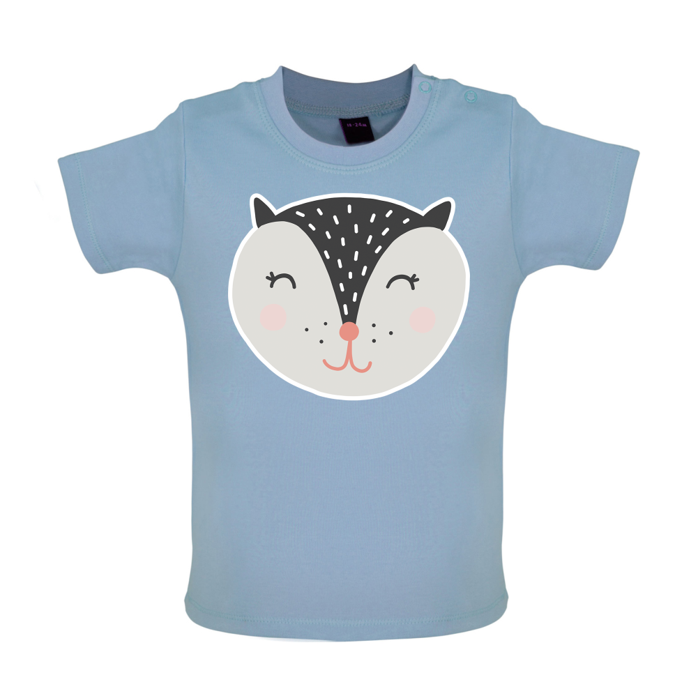 Smiley Face Badger Mrs T Shirt