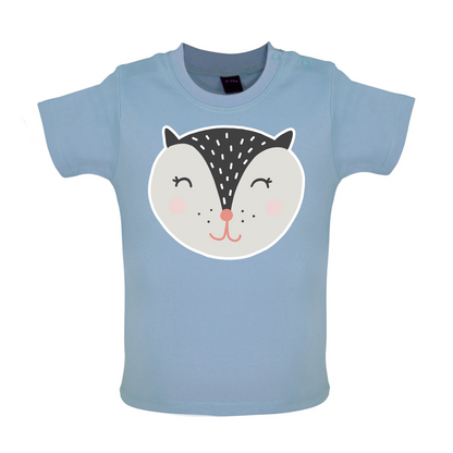 Smiley Face Badger Mrs T Shirt