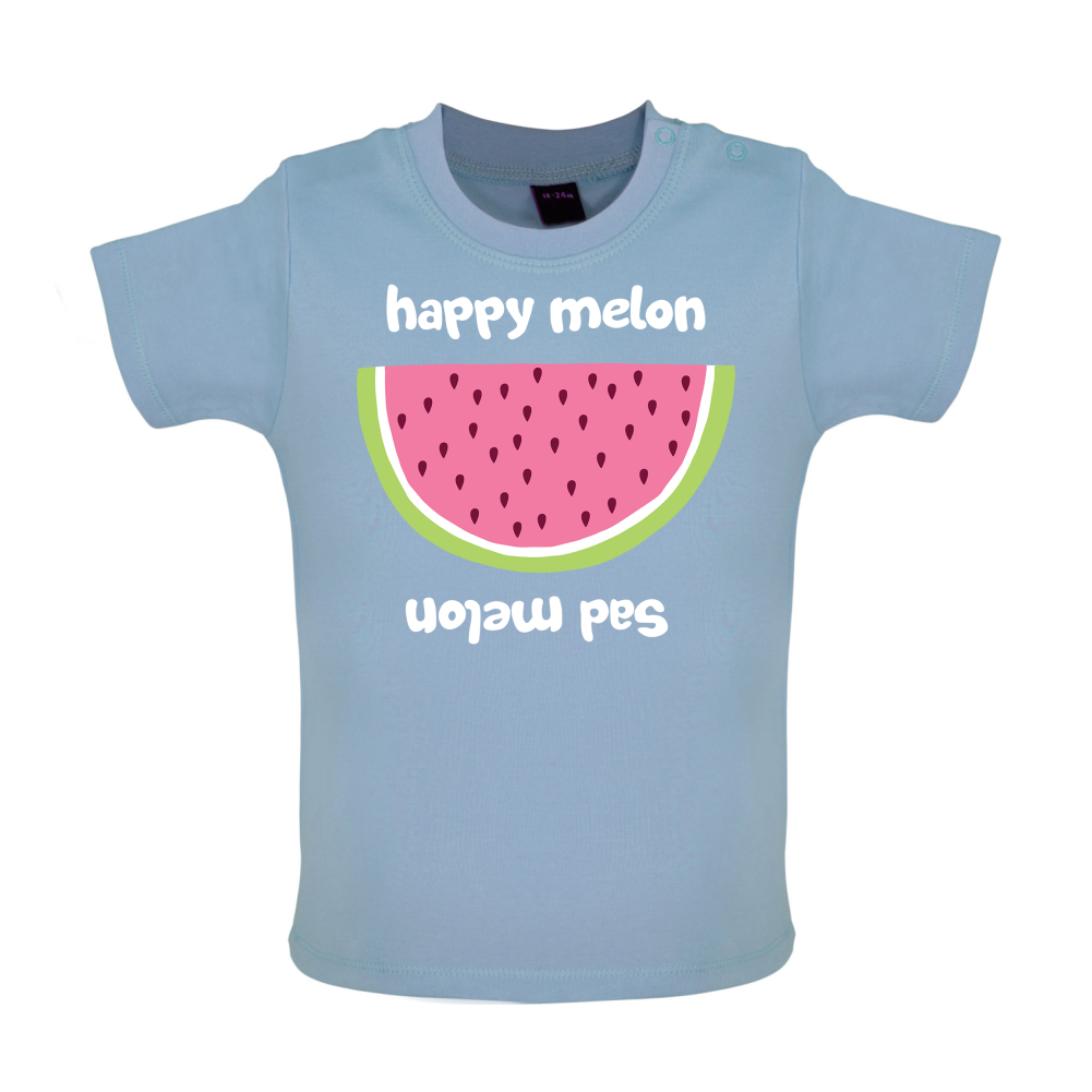 Happy Melon Sad Melon Baby T Shirt