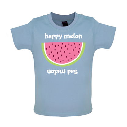 Happy Melon Sad Melon Baby T Shirt