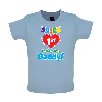 Happy First Fathers Day Baby T Shirt