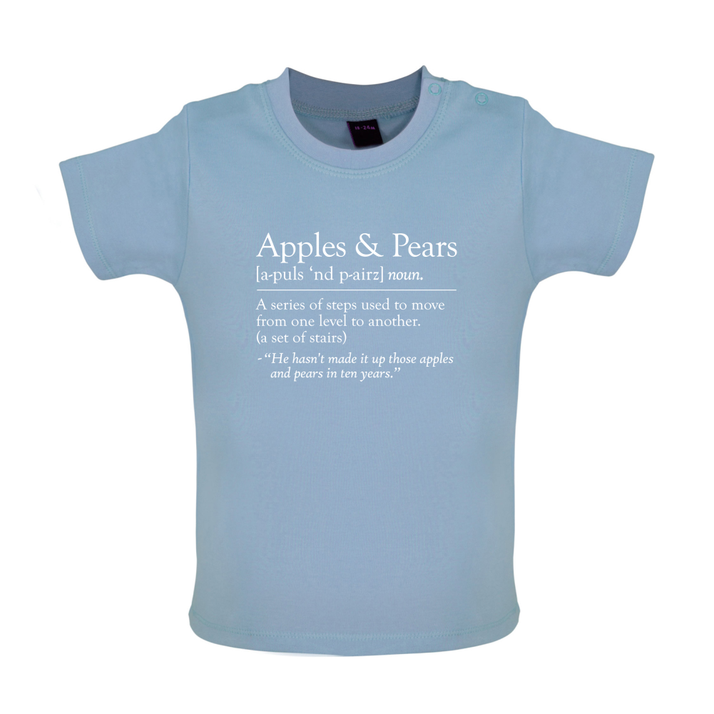 Apples & Pears Defenition  Baby T Shirt