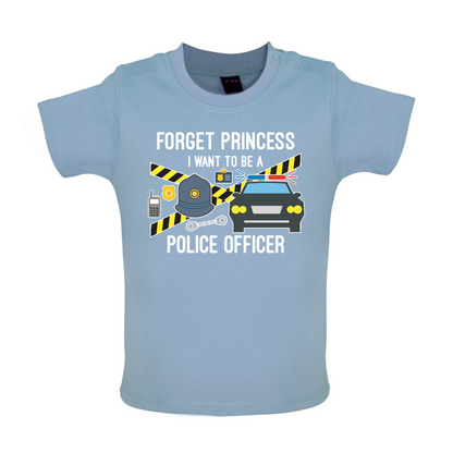 Forget Princess Police Officer Kids T Shirt