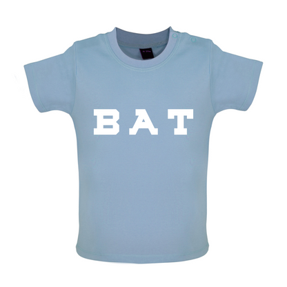 Justcie Bat College Style Baby T Shirt