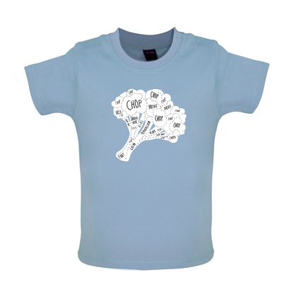 Butcher Broccoli Diagram Baby T Shirt