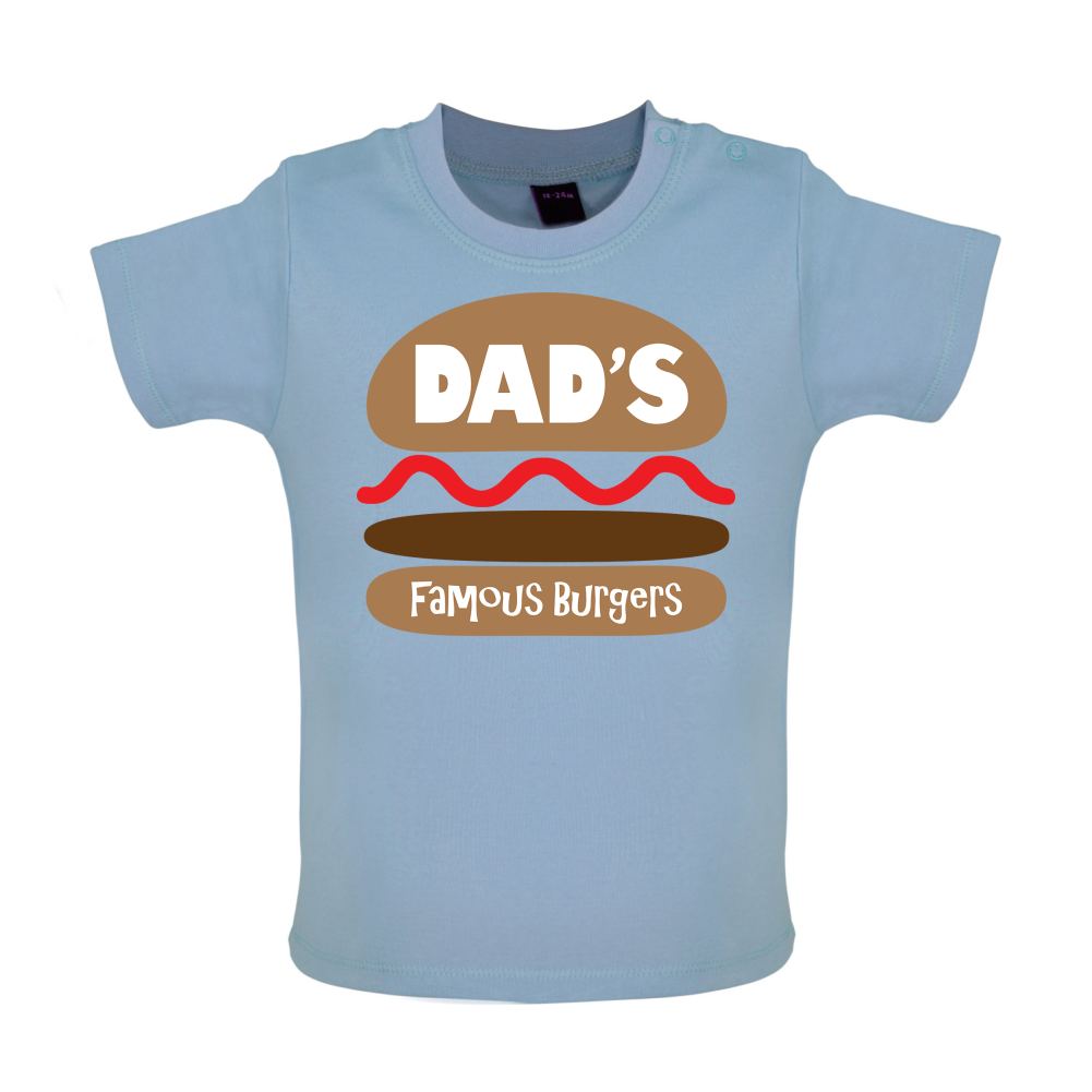 Dad's Famous Burgers Baby T Shirt