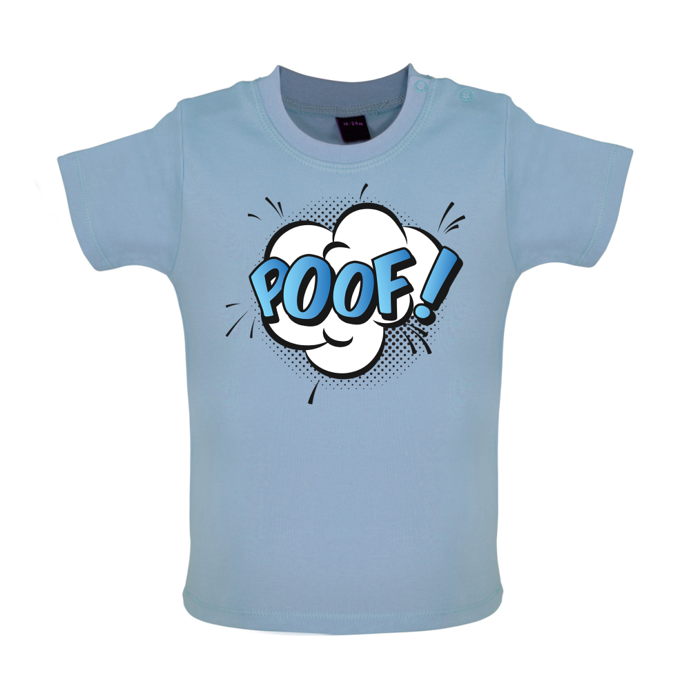 Poof! Word Art Baby T Shirt