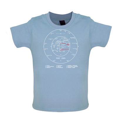 Cricket Ground Diagram Baby T Shirt