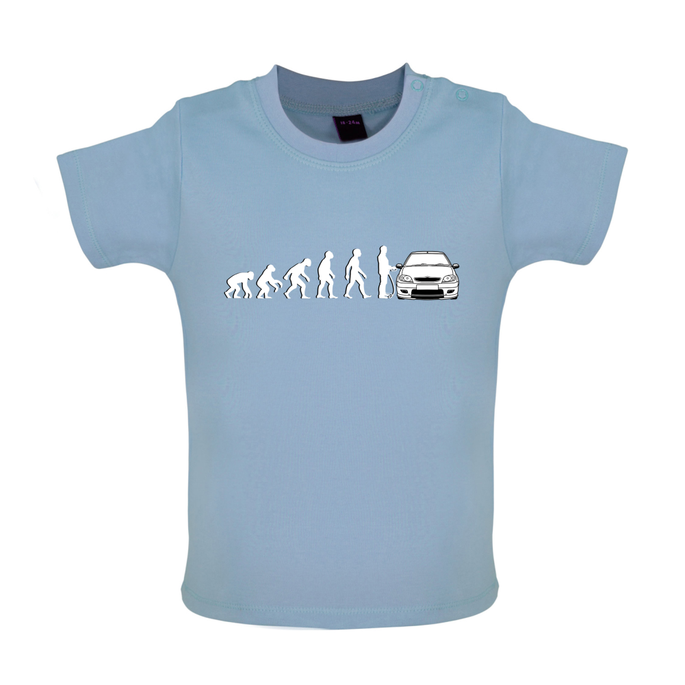 Evolution of Man Saxo Driver Baby T Shirt