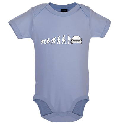 Evolution of Man Mk1 Escort Driver Baby T Shirt