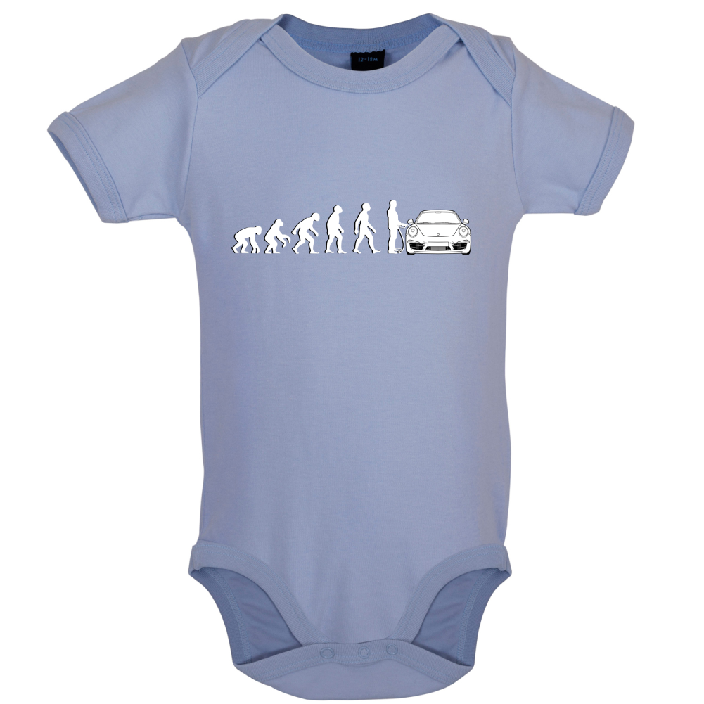 Evolution of Man 911 Driver Baby T Shirt