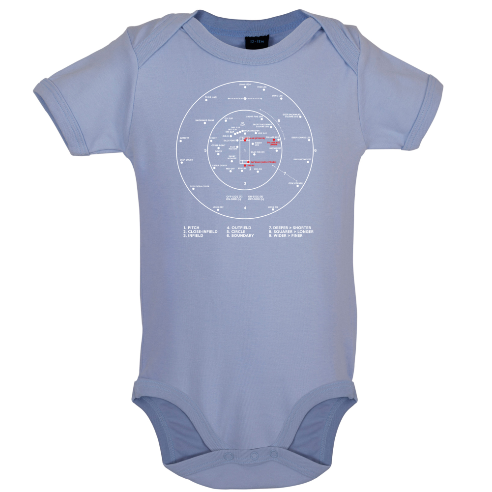 Cricket Ground Diagram Baby T Shirt