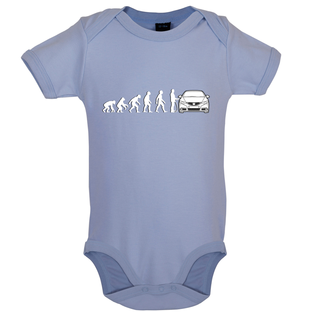 Evolution of Man Civic Driver Baby T Shirt