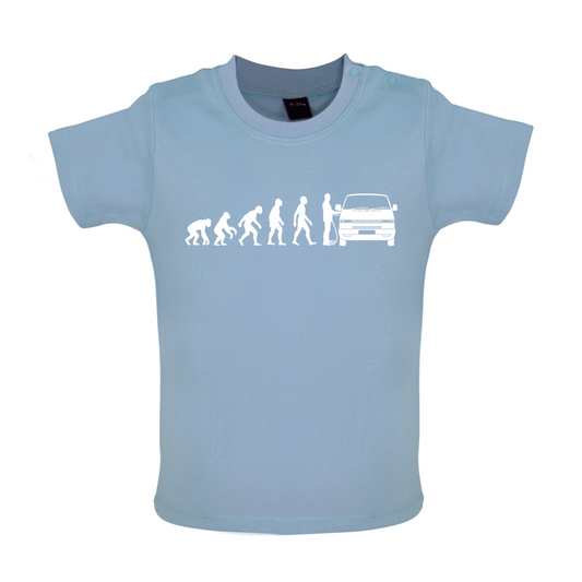 Evolution of Man T4 Campervan Baby T Shirt