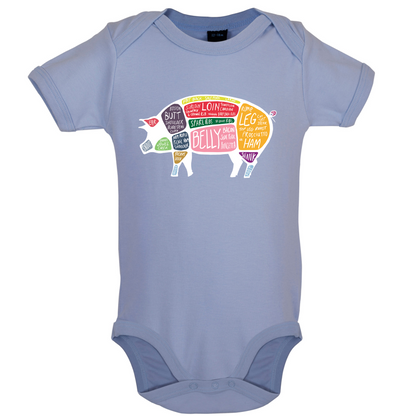 Butcher Pig Diagram Baby T Shirt