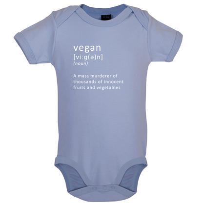 Funny Definition Vegan Baby T Shirt