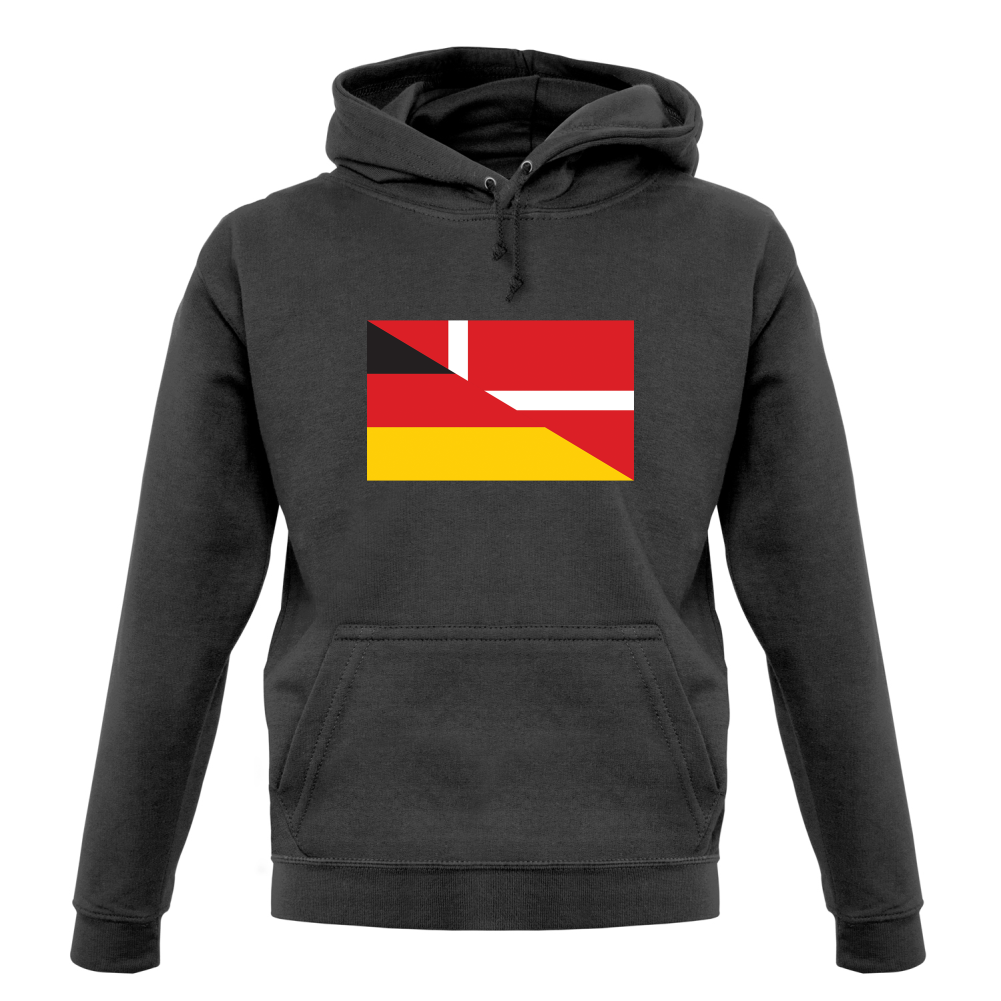 Half German Half Danish Flag T Shirt