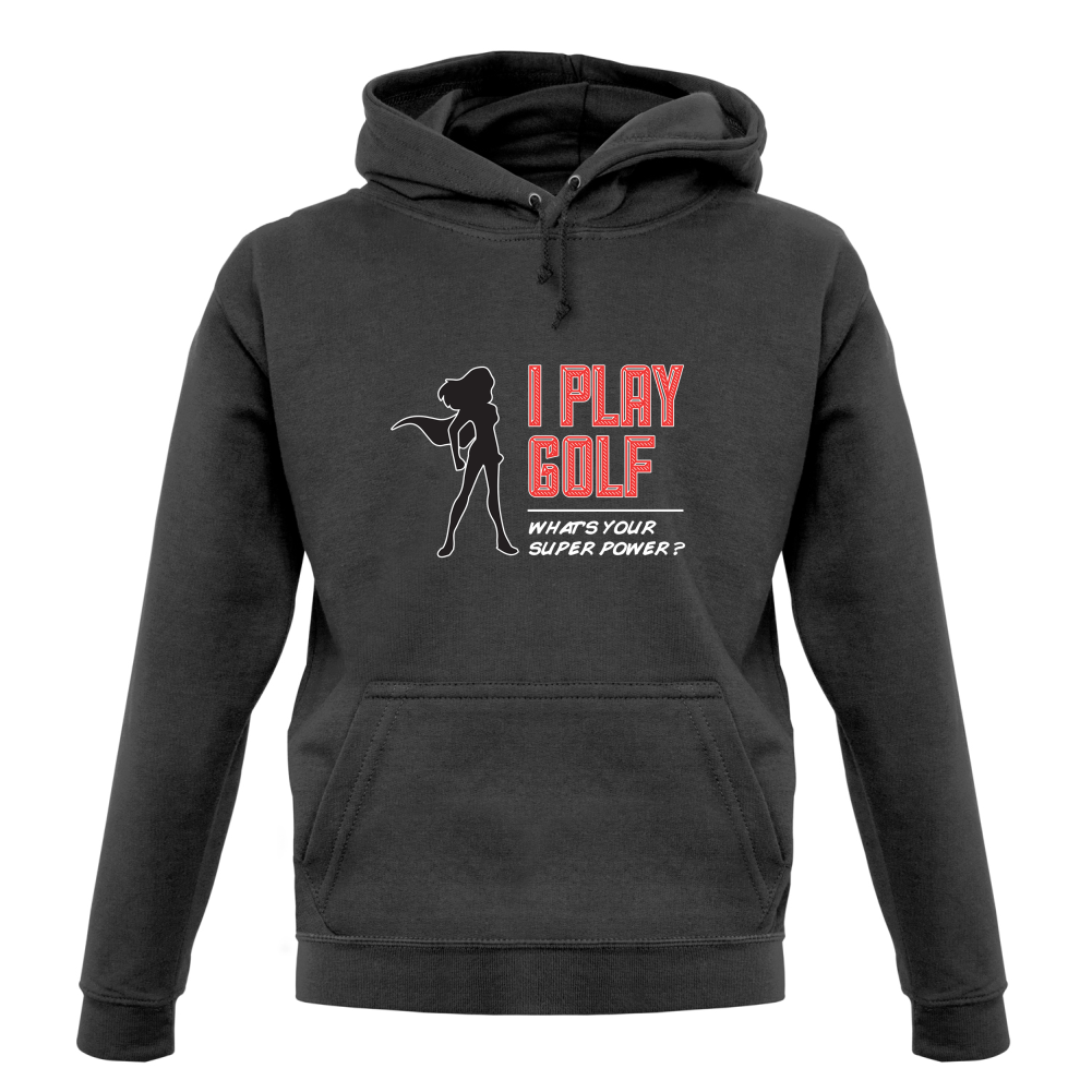 I Golf Whats Your Super Power FEMALE Design T Shirt