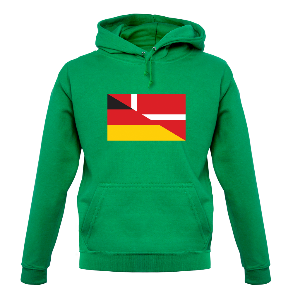 Half German Half Danish Flag T Shirt