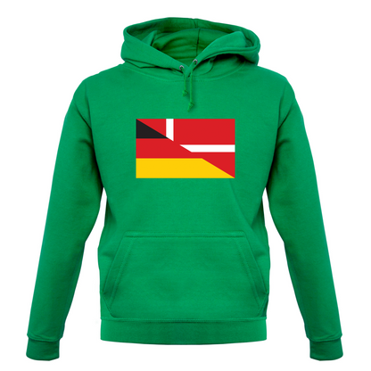 Half German Half Danish Flag T Shirt