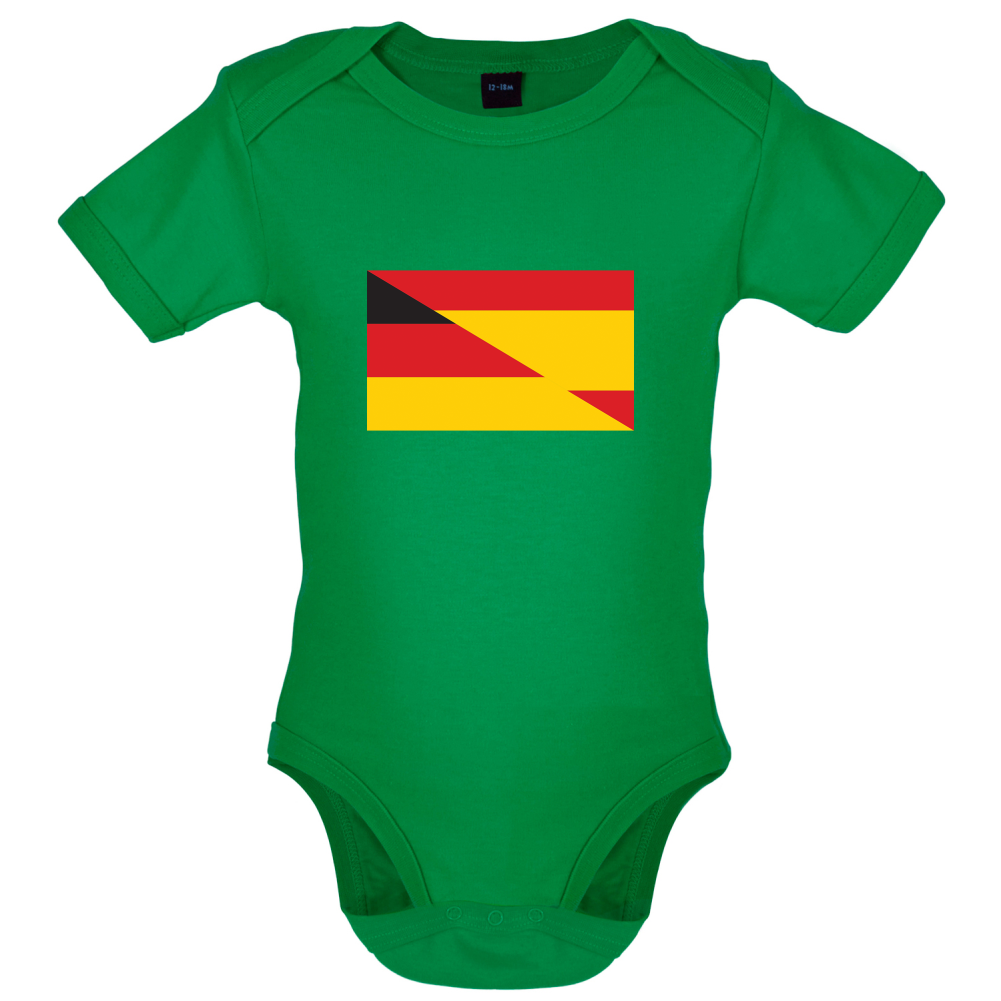 Half German Half Spanish Flag Baby T Shirt