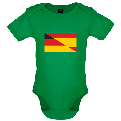 Half German Half Spanish Flag Baby T Shirt