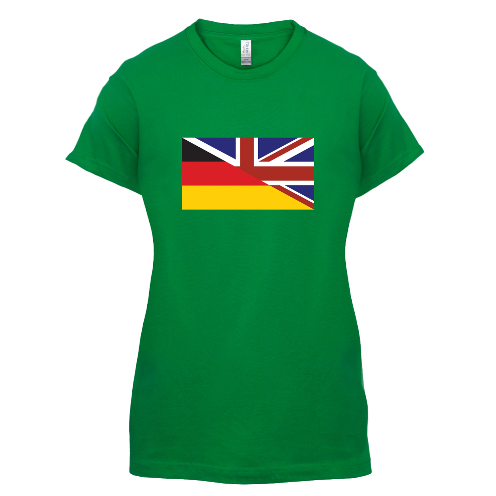 Half German Half British Flag T Shirt