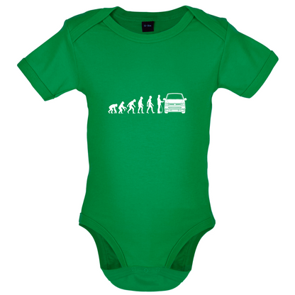 Evolution Of Man T5 Campervan Baby T Shirt