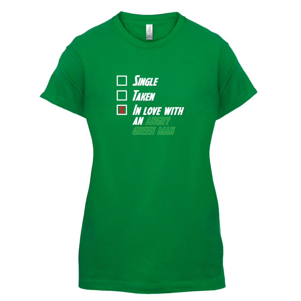 Single Taken Angry Green Man T Shirt