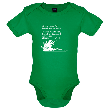 Fishing - He'll Drink Beer All Day Baby T Shirt