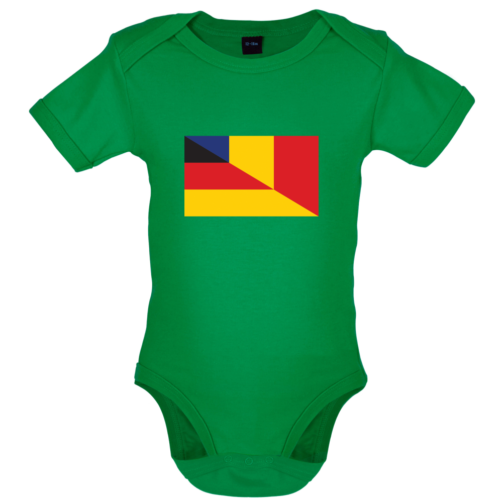 Half German Half Romanian Flag Baby T Shirt