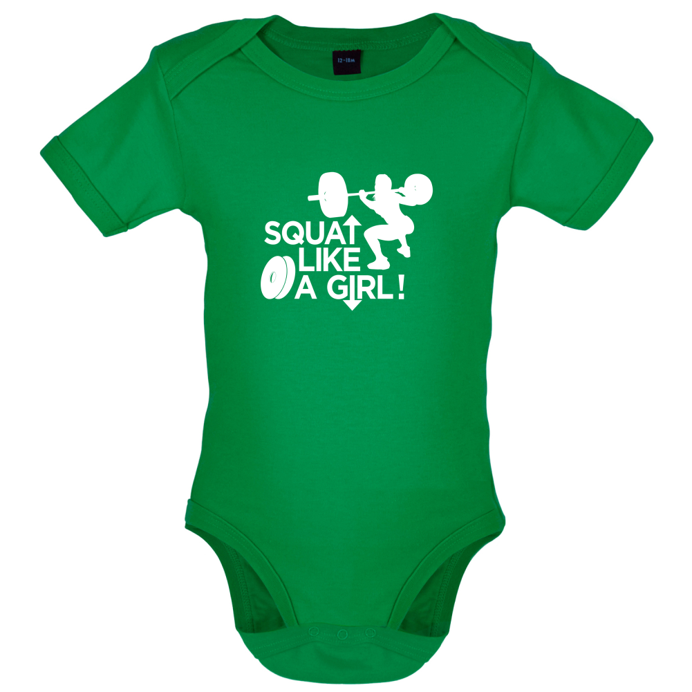 Squat Like A Girl Baby T Shirt