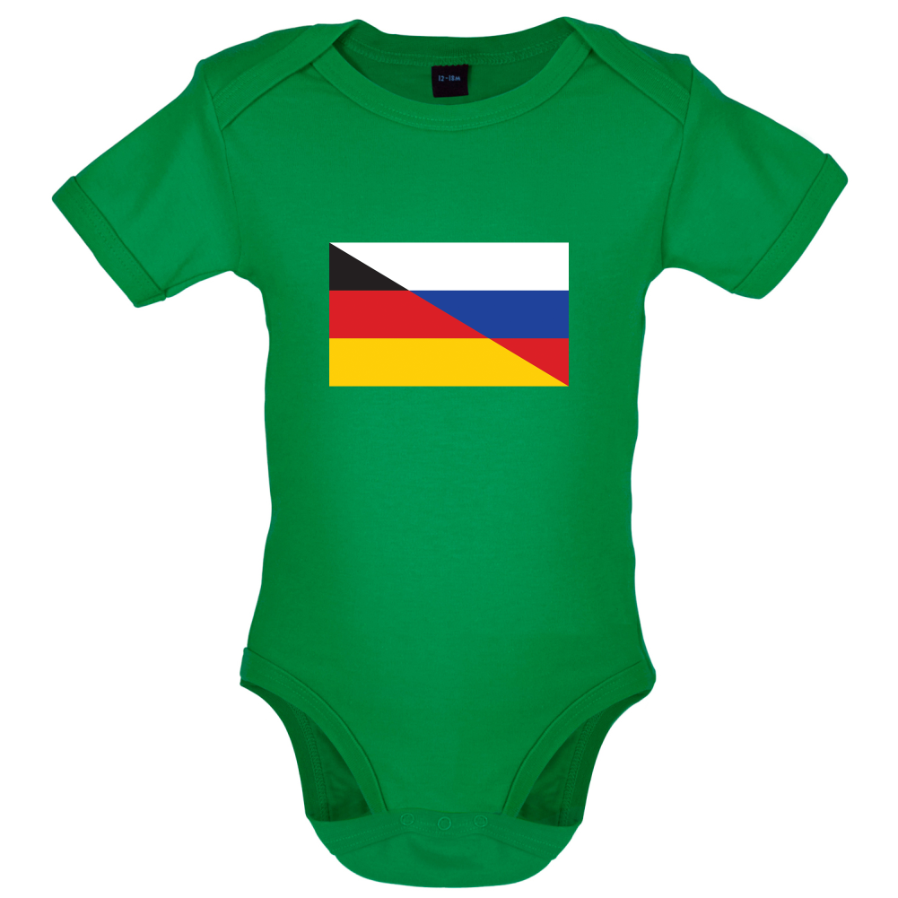 Half German Half Russian Flag Baby T Shirt