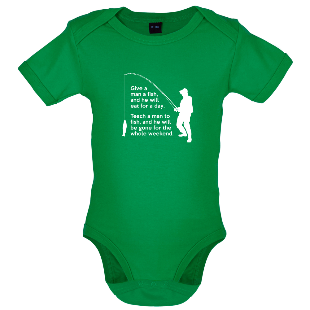 Fishing - He'll Be Gone For The Weekend Baby T Shirt