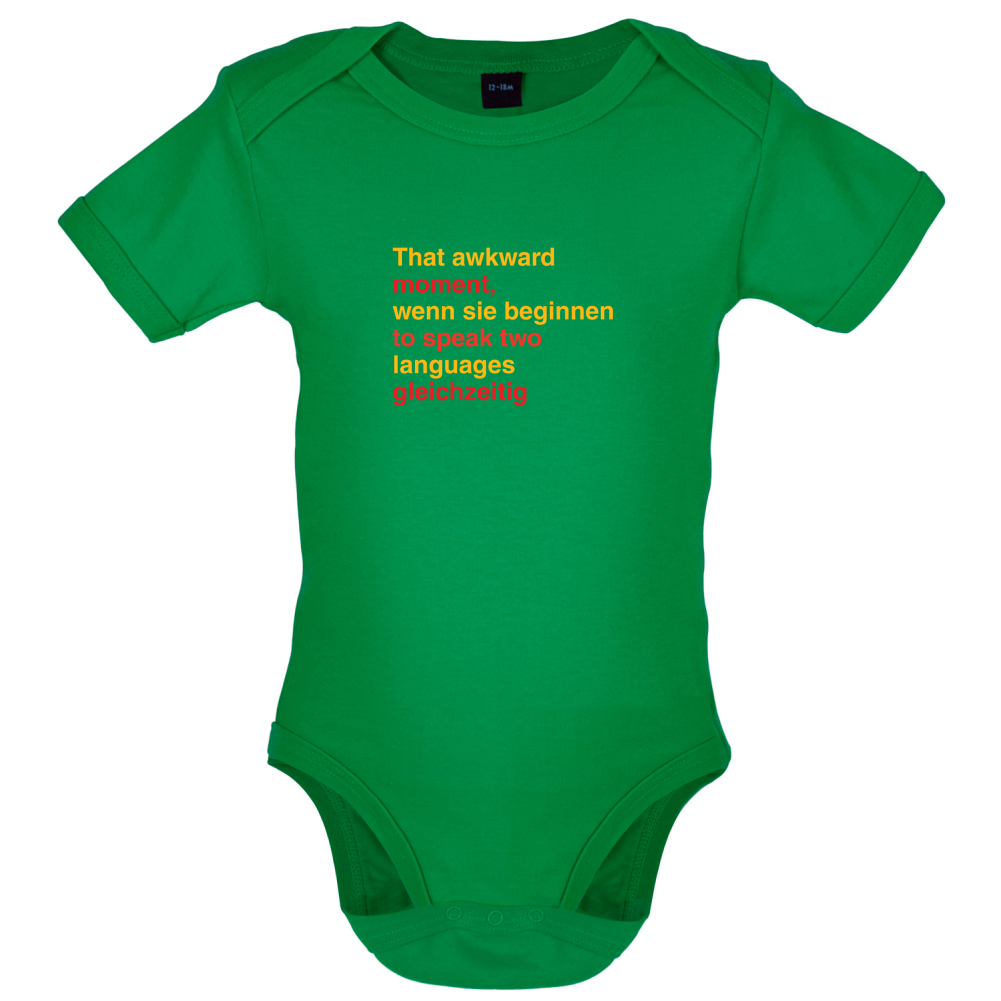 That Awkward German Moment You Speak In Two Languages Baby T Shirt