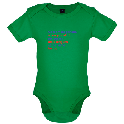 That Awkward French Moment You Speak In Two Languages Baby T Shirt