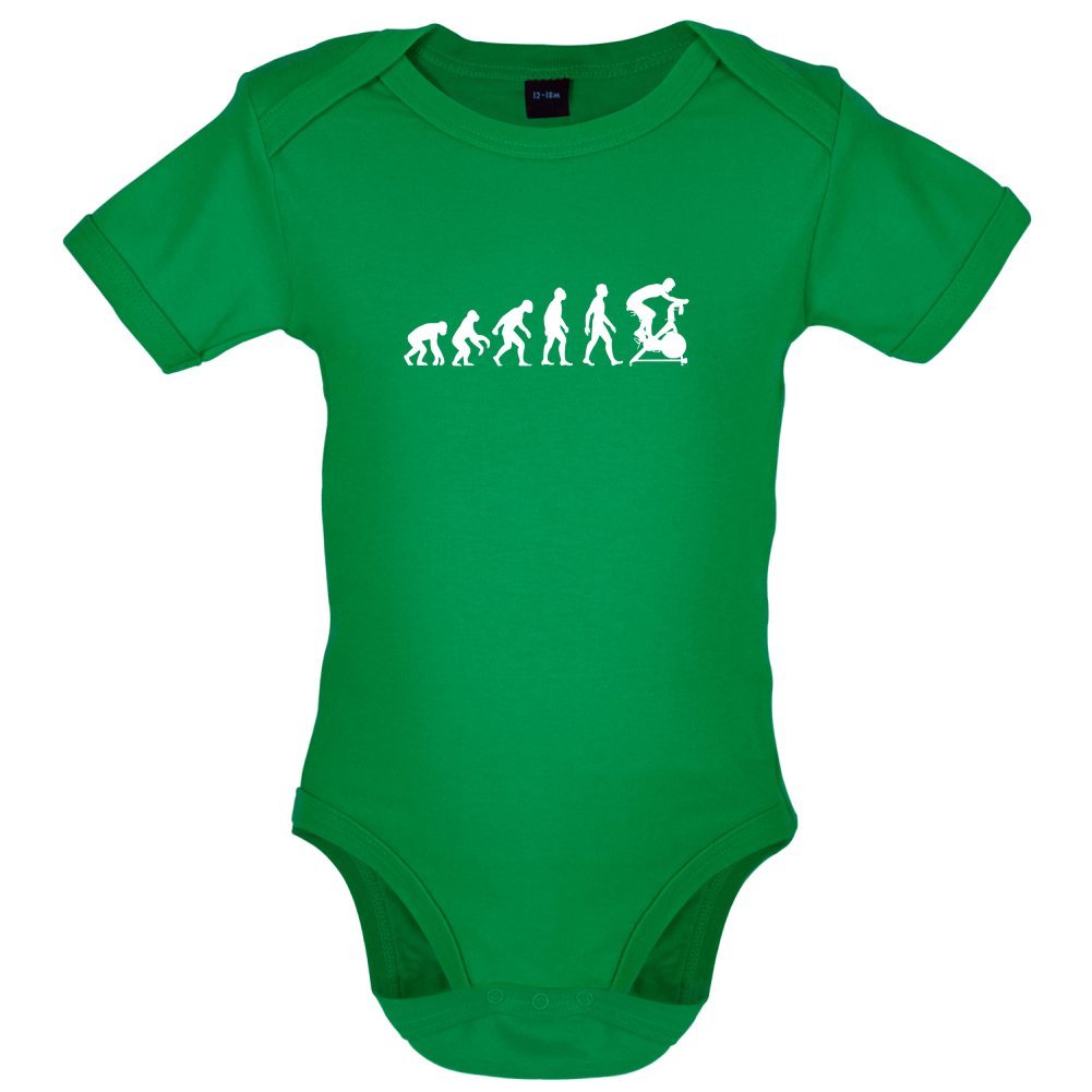 Evolution Of Man Spin Baby T Shirt