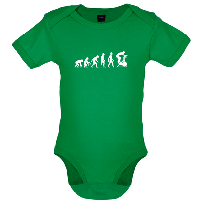 Evolution Of Man Spin Baby T Shirt